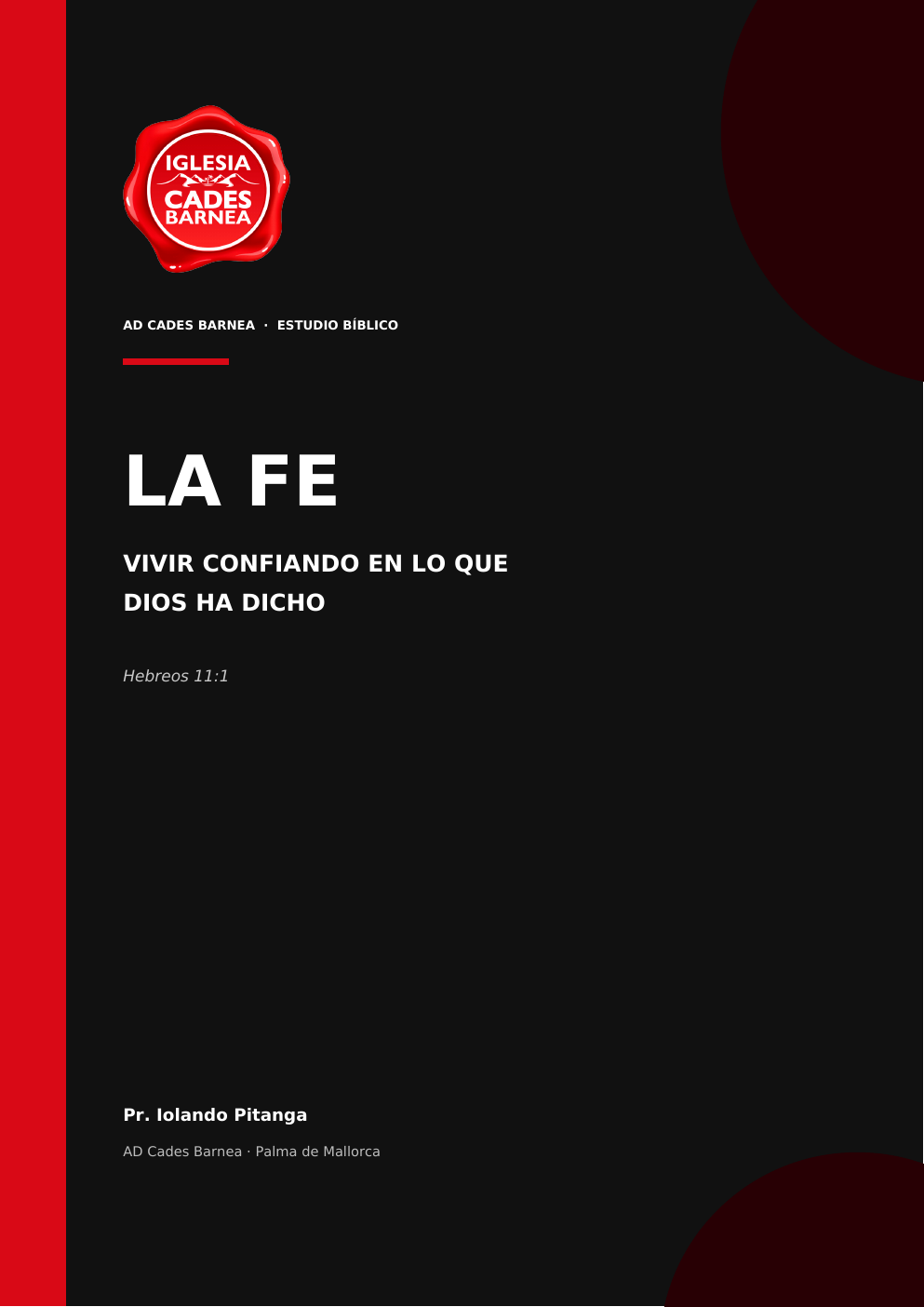 Portada del estudio bíblico La Fe